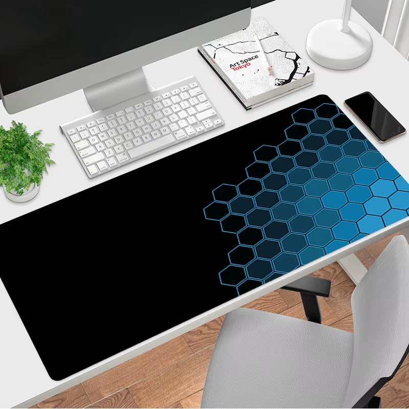 Black and White Lines Mousepad HD Printing Computer Alfombrilla Gaming Mouse Pad Keyboard PC Tapis De Souris Mausepad Deskmat