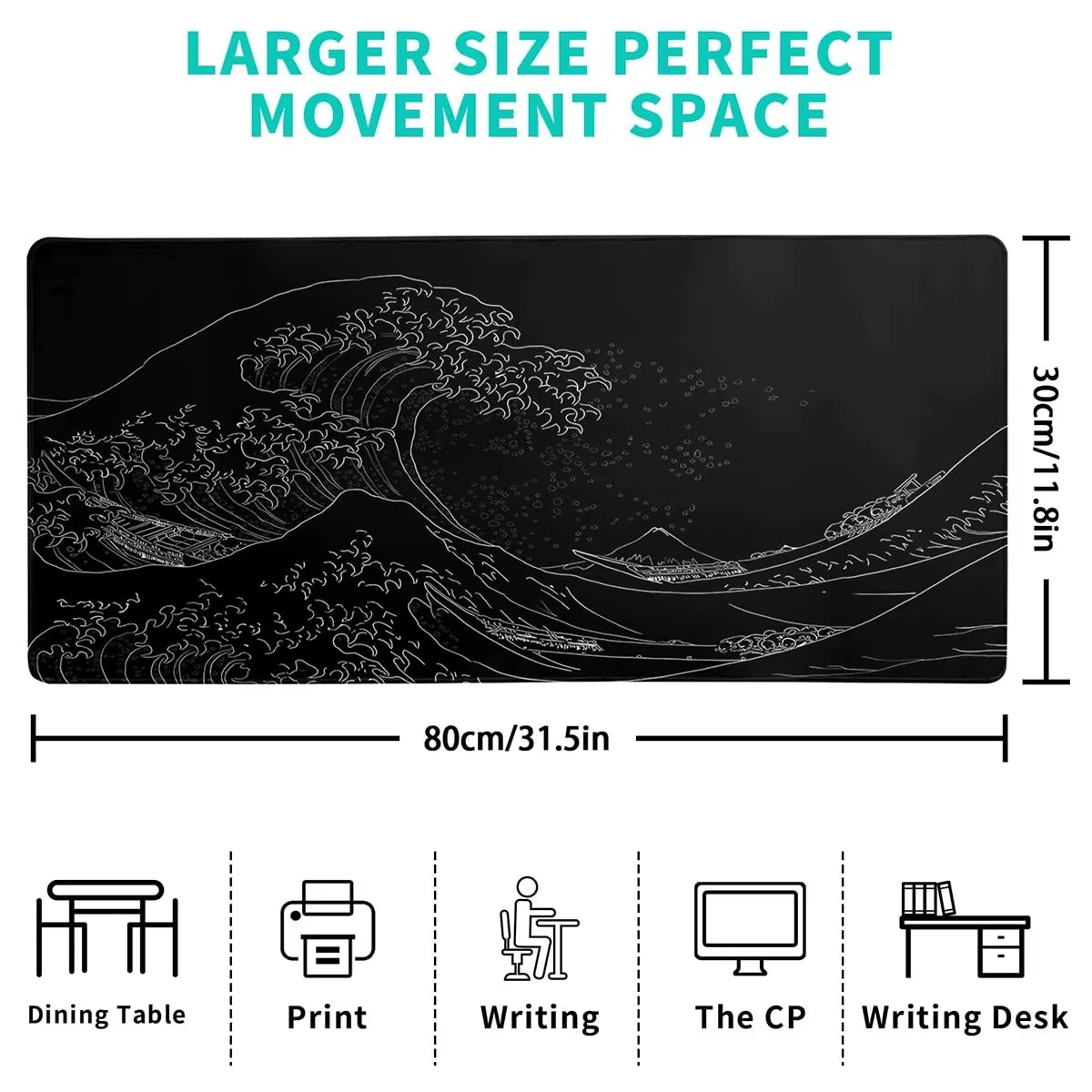 Great Wave Gaming Mousepad XXL Large Mouse Pad Locking Edge Mouse Mat Gamer Keyboards Pads Rubber Desk Mat Office Rug Gaming Mat