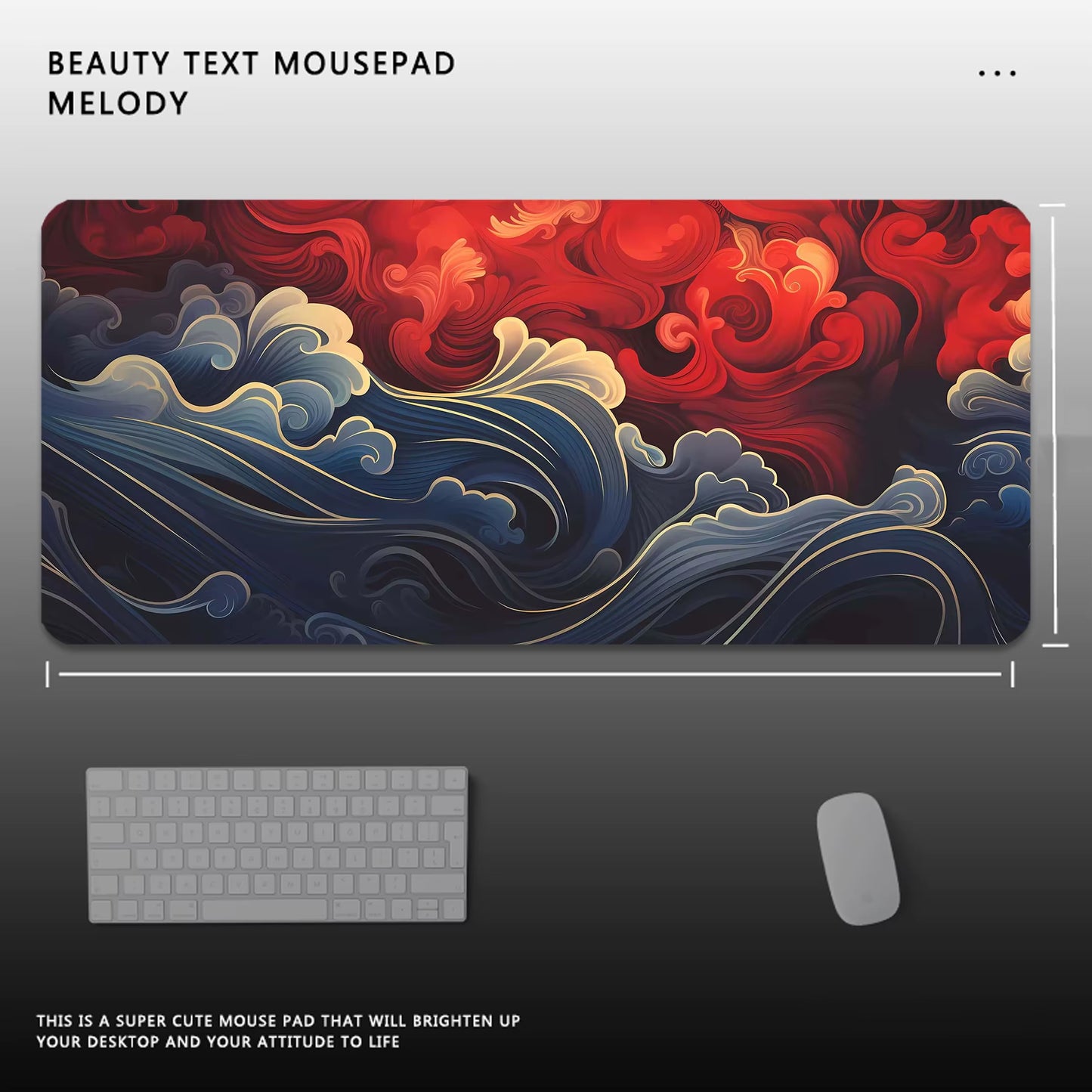 Great Wave Gaming Mousepad XXL Large Mouse Pad Locking Edge Mouse Mat Gamer Keyboards Pads Rubber Desk Mat Office Rug Gaming Mat