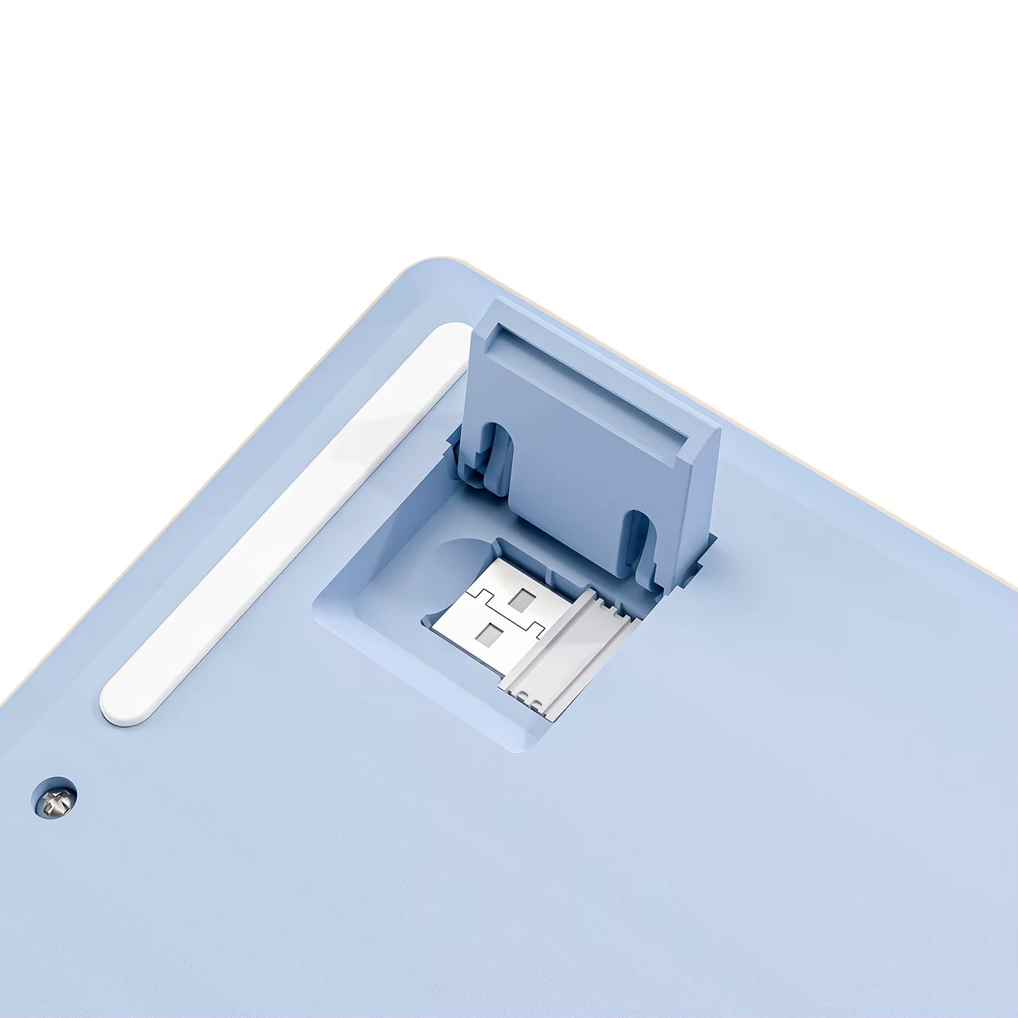 M87 Wireless Keyboard Gaming,87Keys Dual Mode Bluetooth Keyboard with Rainbow-Light RGB,PBT Ballcaps for Silent Office Gaming